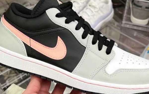 Air Jordan 1 Low Black Grey Pink: Colorful Twist Sneaker
